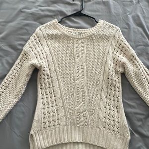 Cream knit sweater